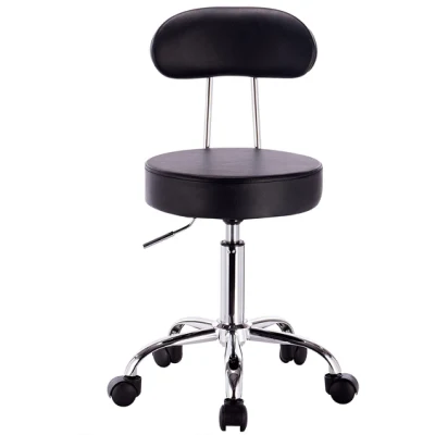 Cadeira de escritório ergonômica de estilo moderno de baixo custo ajustável para escritório com perna de metal redonda